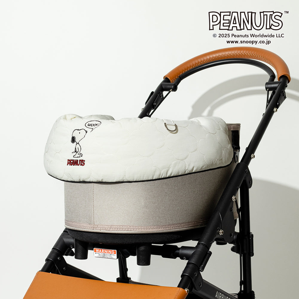 コンフォーター スヌーピーくるむ、ホワイト