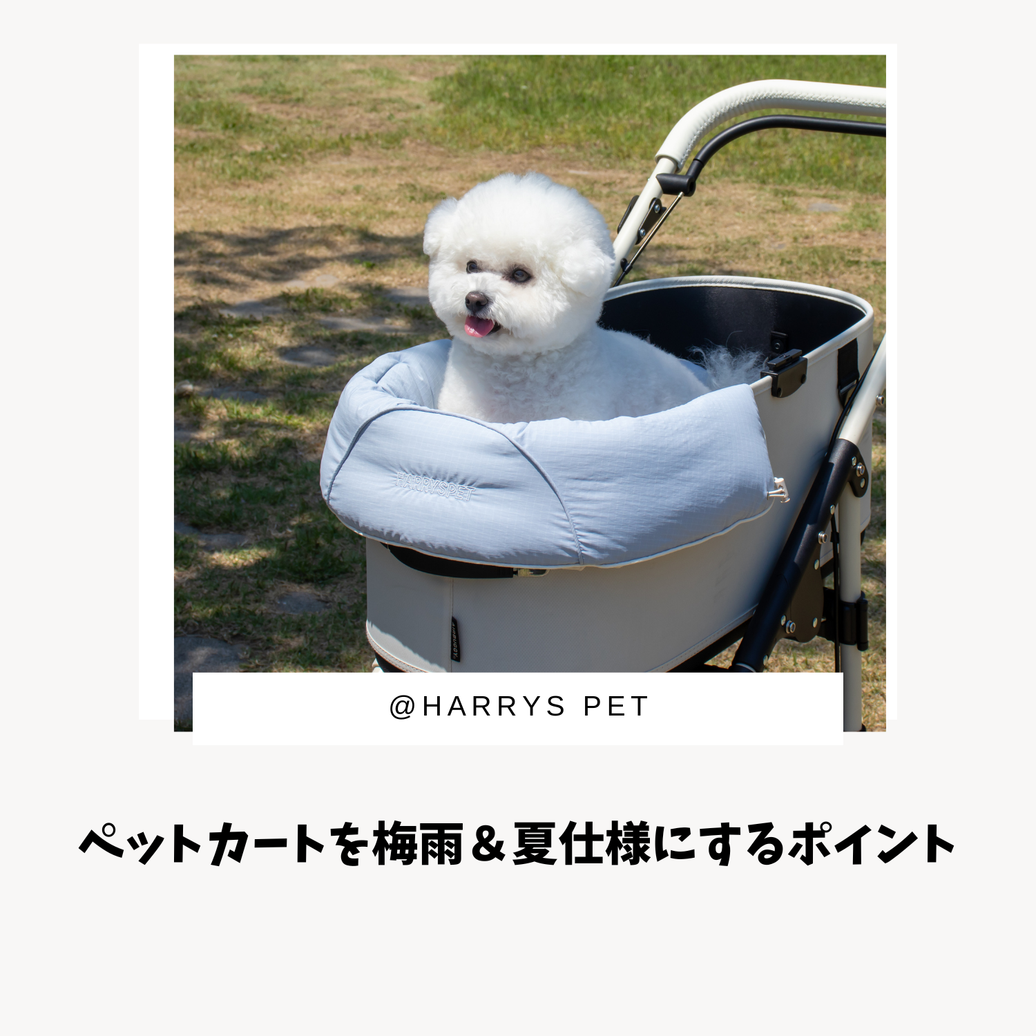 ペットカートを梅雨＆夏仕様にするポイント