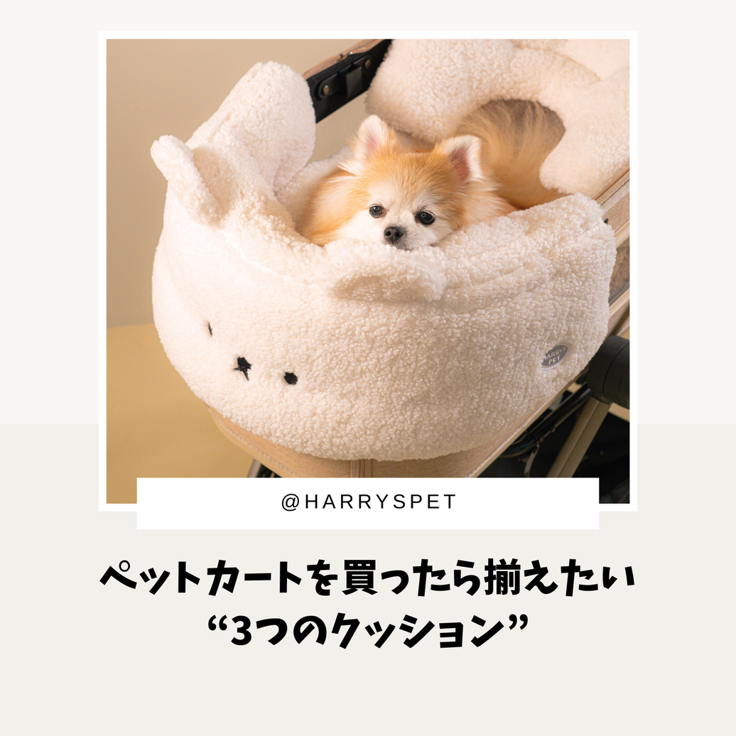 ペットカートを買ったら揃えたい"3つのクッション"