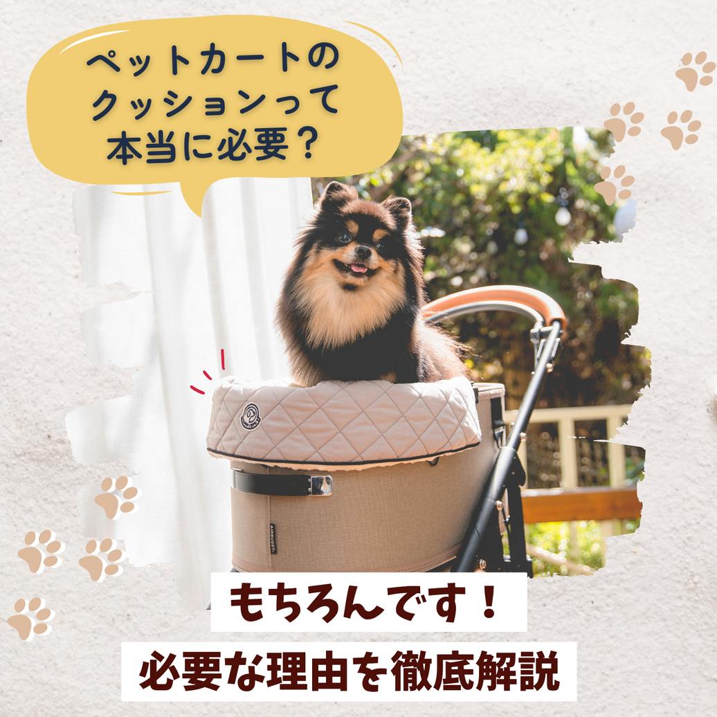 【徹底解説】ペットカートにクッションは必要？5つの理由で納得!!🐶💡