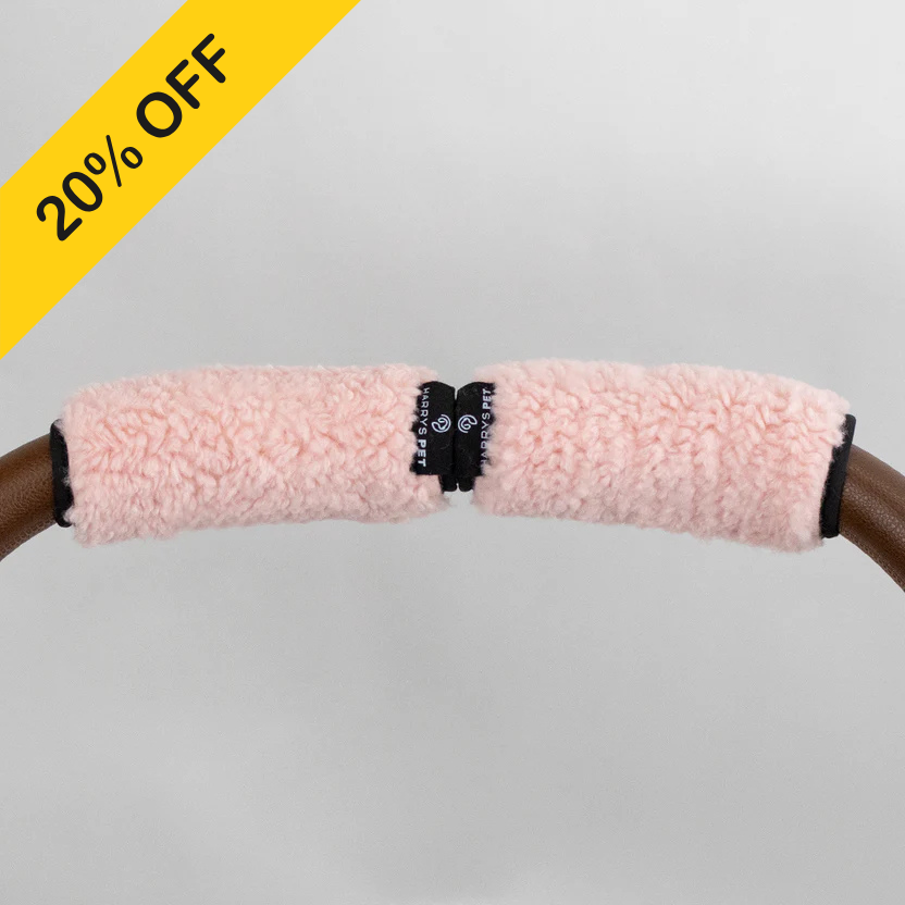 ハンドルカバー ポグリ、コットンピンク