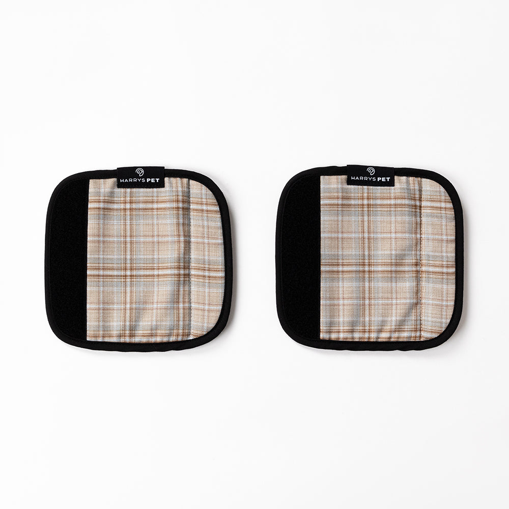 ハンドルカバー Britsh Check、Grey チェックグレー（2P）