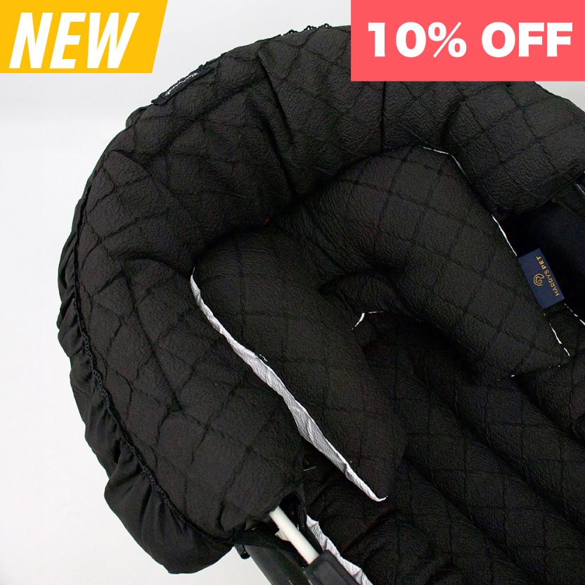 【3set】Closet  ワッフルバルーン、Black ブラック