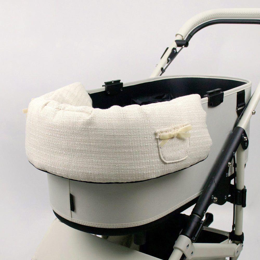 コンフォーター Closet ツインツイード、ブラック＆ライトベージュ