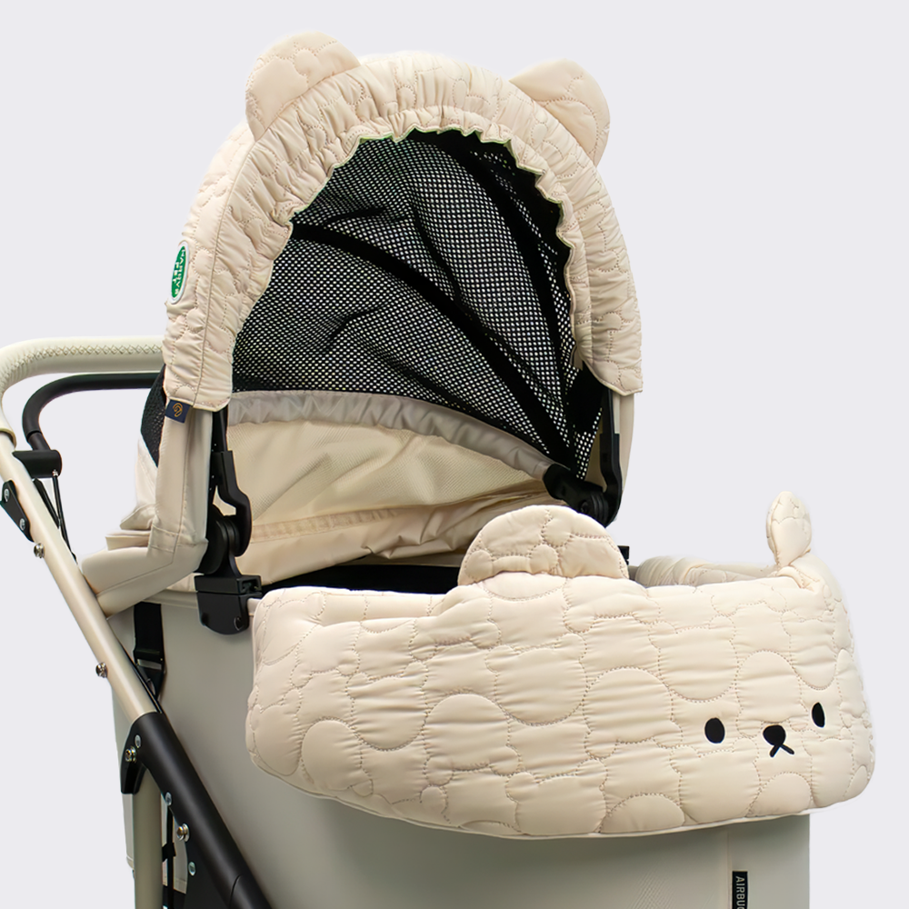 バギーボンネット イージーフィット ベリーモア、Ivory & Mint アイボリー&ミント