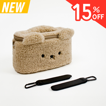 メルティング、カート用バッグ（フック2個付き）、ベージュ