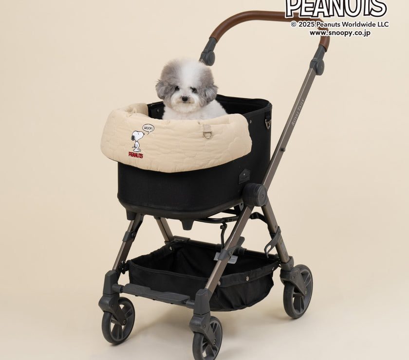 コンフォーター  スヌーピーくるむ、ベージュ
