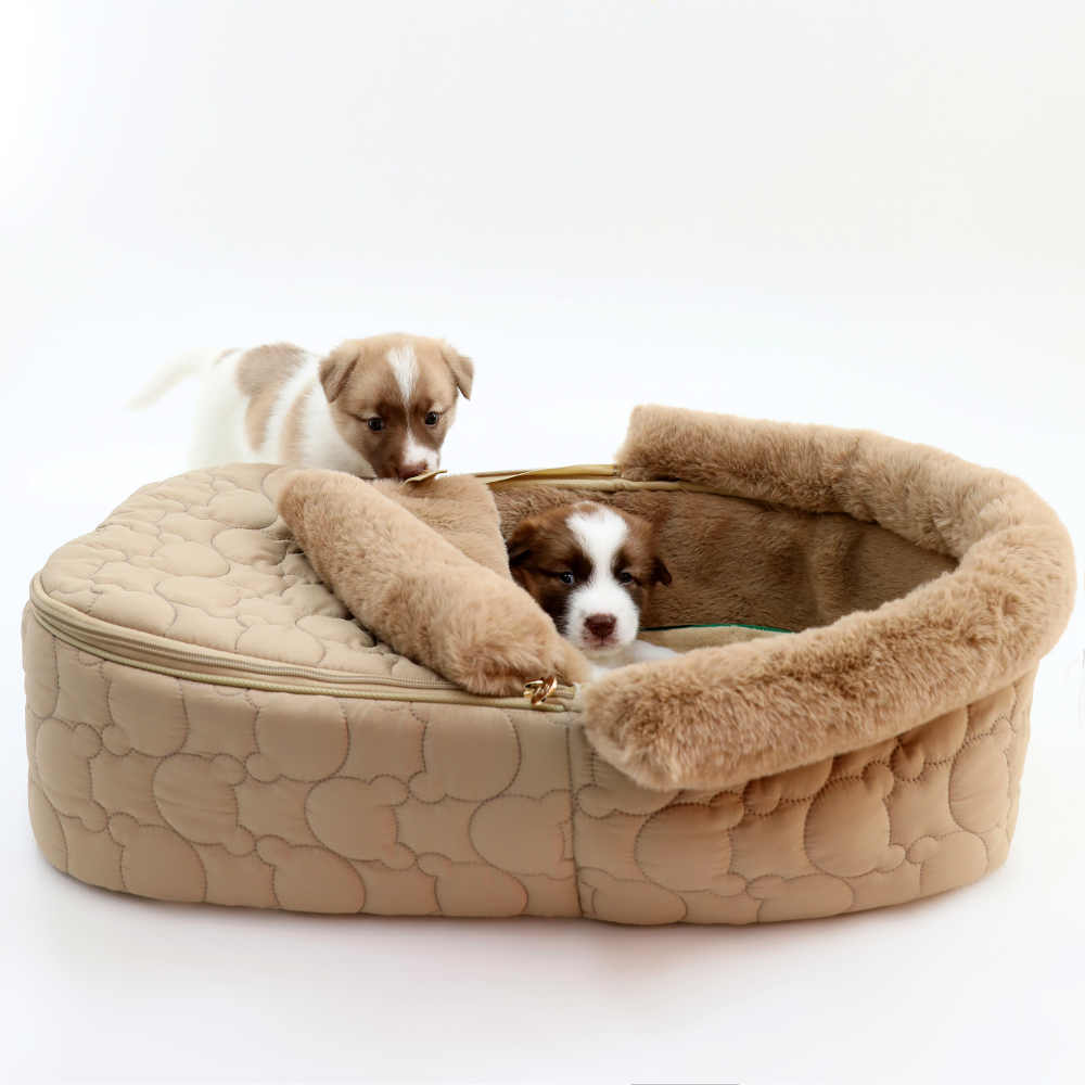 ハリースペット アイスドーム バシネット アイボリー S マット付きフル