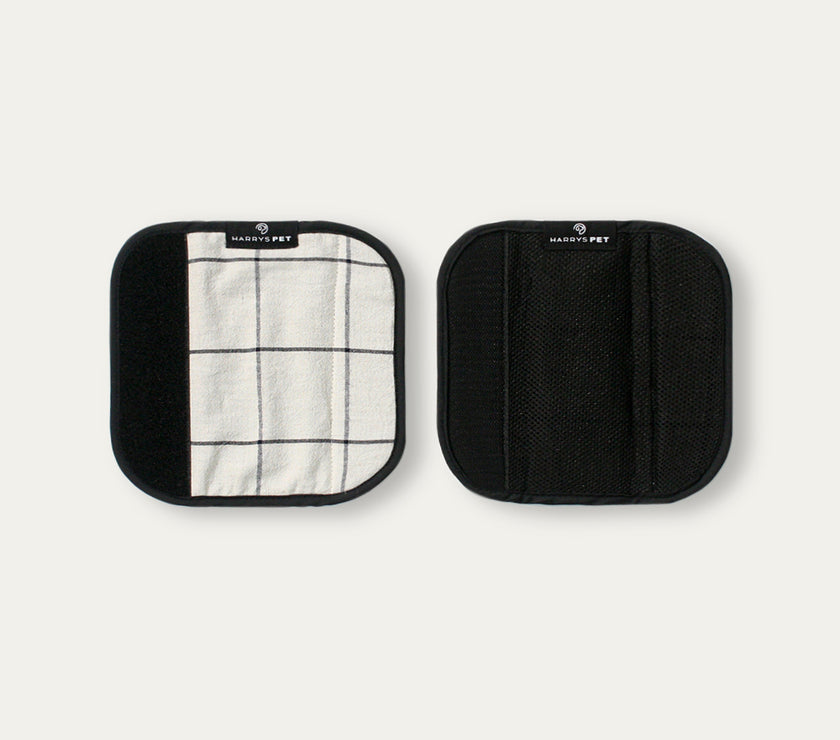 ハンドルカバー、Square Beige、スクエアベージュ（2P）