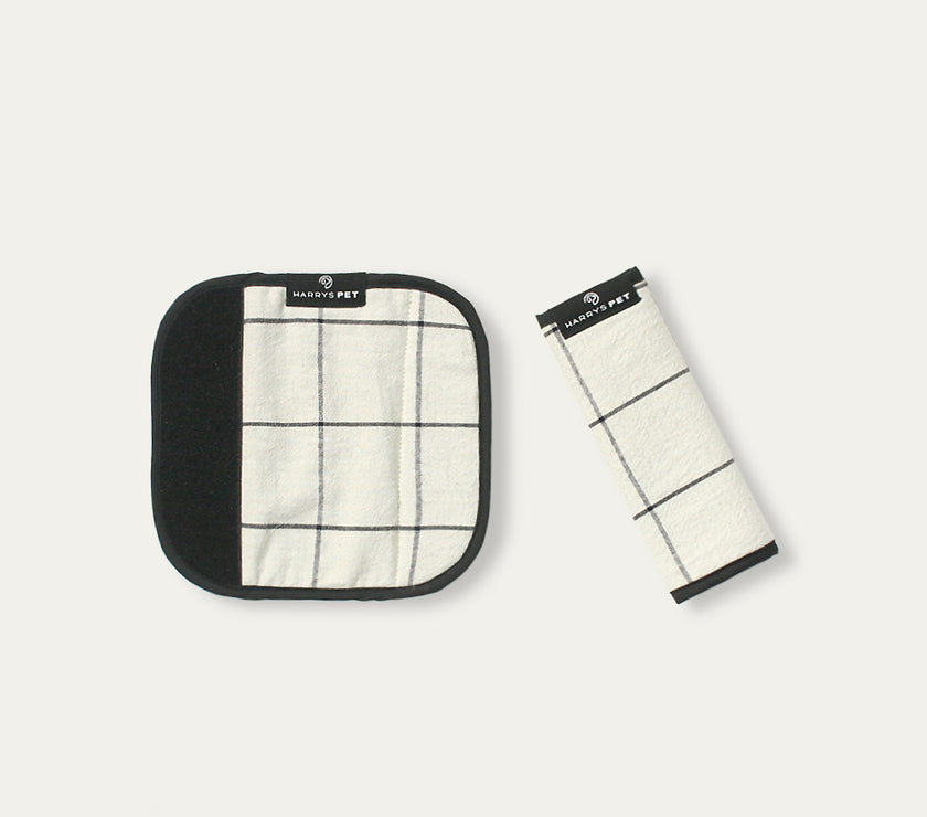 ハンドルカバー、Square Beige、スクエアベージュ（2P）